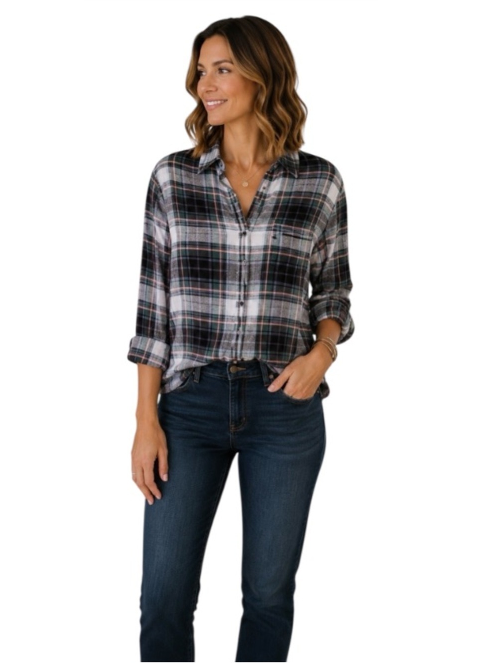 Madewell Flannel Sunday Shirt Sz S